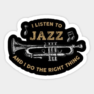 Jazz Music Lover Sticker